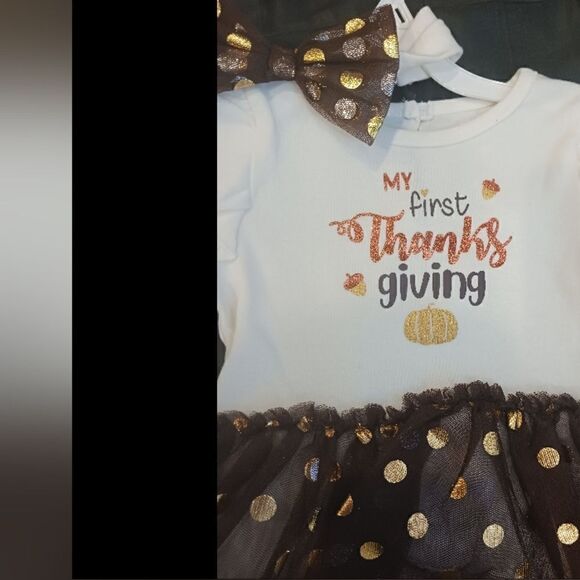 3 for $26 - Baby Starters My first Thanksgiving dress - Picture 2 of 5